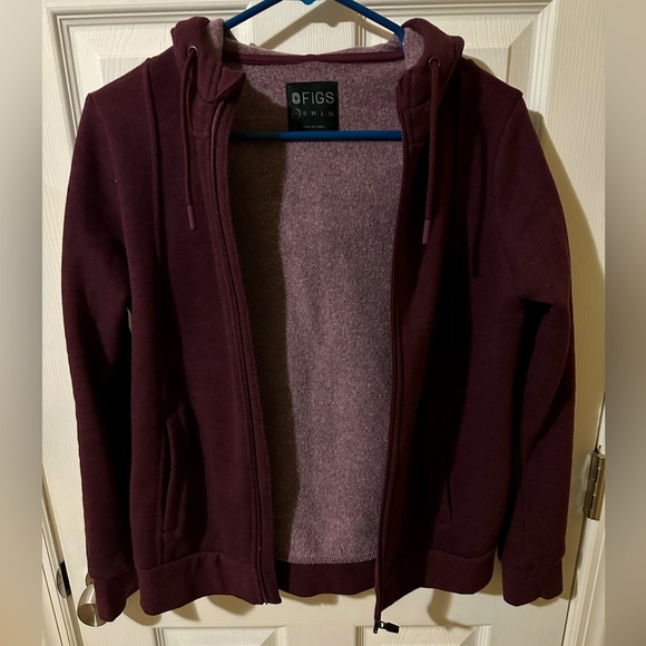 Figs Sweaters Figs Deep Purple Essential Hoodie Poshmark